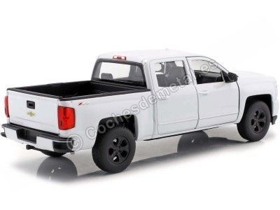 Cochesdemetal.es 2017 Chevrolet Silverado Pickup Blanco 1:24 Welly 24083 2