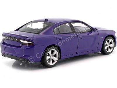 Cochesdemetal.es 2016 Dodge Charger R / T Azul 1:24 Welly 24079 2