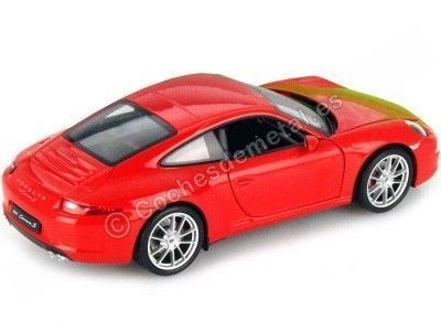Cochesdemetal.es 2012 Porsche 911 (991) Carrera S Rojo 1:24 Welly 24040 2