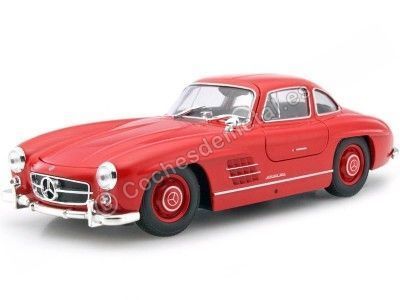 Carsdemetal.es 1954 Mercedes-Benz 300 SL Gullwing "Gaviota Wings" W198 Vermelho 1:24 bem 24064