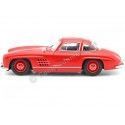 Carsdemetal.es 1954 Mercedes-Benz 300 SL Gullwing "Gaviota Wings" W198 Vermelho 1:24 bem 24064