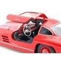 Carsdemetal.es 1954 Mercedes-Benz 300 SL Gullwing "Gaviota Wings" W198 Vermelho 1:24 bem 24064