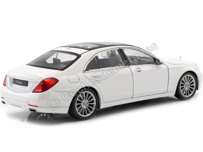 Carsdemetal.es 2015 Mercedes-Benz S-Class (W222) Branco 1:24 Welly 24051 2