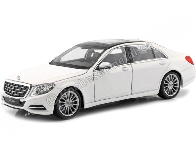 Carsdemetal.es 2015 Mercedes-Benz S-Class (W222) Branco 1:24 Welly 24051