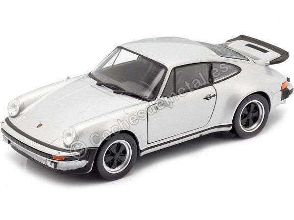 Carsdemetal.es 1974 Porsche 911 turbo 3.0 cinza metálico 1:24 bem 24043