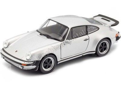 Cochesdemetal.es 1974 Porsche 911 Turbo 3.0 Gris Metalizado 1:24 Welly 24043