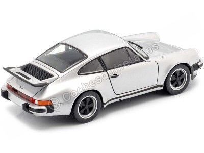 CARSDEMETAL.ES 1974 Porsche 911 Turbo 3.0 Gray métallique 1:24 Wellly 24043 2