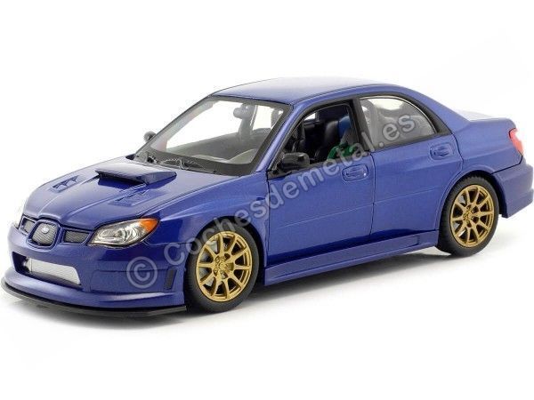 Carsdemetal.es 2010 Subaru Impreza wrx sti azul 1:24 Welly 22487