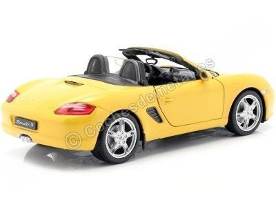 Cochesdemetal.es 2012 Porsche 992 Boxter S Cabriolét Amarillo 1:24 Welly 22479 2