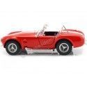 Cochesdemetal.es 1965 Shelby Cobra SC 427 Rojo 1:24 Welly 24002
