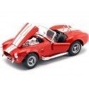 Cochesdemetal.es 1965 Shelby Cobra SC 427 Rojo 1:24 Welly 24002