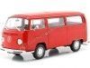 Carsdemetal.es 1972 Volkswagen VW T2 vermelho 1:24 Welly 22472