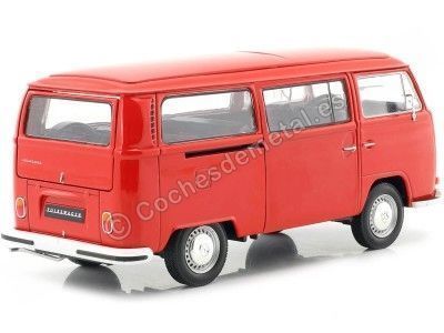 Carsdemetal.es 1972 Volkswagen VW T2 Red 1:24 Welly 22472 2