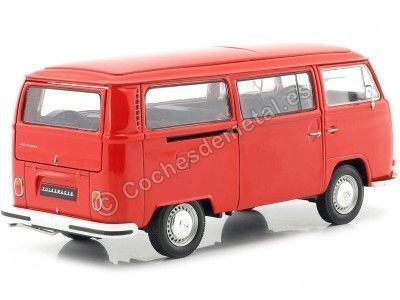 Carsdemetal.es 1972 Volkswagen VW T2 vermelho 1:24 Welly 22472 2