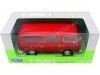 Carsdemetal.es 1972 Volkswagen VW T2 Red 1:24 Welly 22472