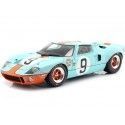 Cochesdemetal.es 1968 Ford GT40 MK1 Widebody Nº9 Ganador 24h LeMans Azul/Naranja 1:18 Solido S1803001