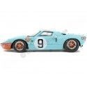 Cochesdemetal.es 1968 Ford GT40 MK1 Widebody Nº9 Ganador 24h LeMans Azul/Naranja 1:18 Solido S1803001