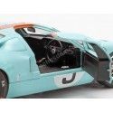 Cochesdemetal.es 1968 Ford GT40 MK1 Widebody Nº9 Ganador 24h LeMans Azul/Naranja 1:18 Solido S1803001