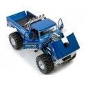 Cochesdemetal.es 1974 Ford F-250 Monster Truck "Bigfoot, Kings of Crunch" Azul 1:18 Greenlight 13541