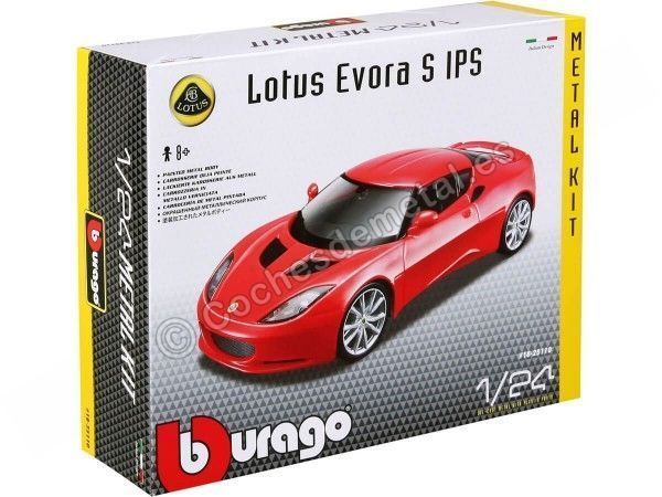 Carsdemetal.es 2015 lotus evora s ips vermelho "kit de metal" 1:24 Bburago 18-25110