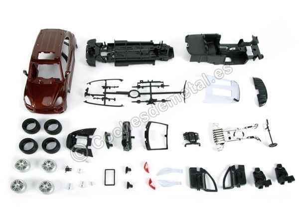 Cochesdemetal.es 2008 Porsche Cayenne 3.2 V6 Turbo Granate "Metal Kit" 1:24 Bburago 18-25104