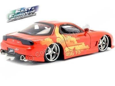 Carsdemetal.es 1995 Mazda RX-7 "Fast & Furious 2" Red-amarelo 1:24 Jada Toys 30747 253203059 2
