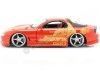 Cochesdemetal.es 1995 Mazda RX-7 "Fast & Furious 2" Red-Yellow 1:24 Jada Toys 30747 253203059