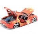Carsdemetal.es 1995 Mazda RX-7 "Fast & Furious 2" Red-amarelo 1:24 Jada Toys 30747 253203059