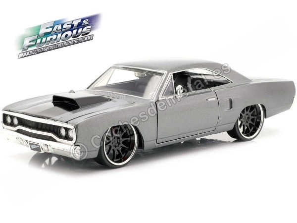Carsdemetal.es 2006 Plymouth Road Runner "Fast & Furious 3" Grey-Negro 1:24 Jada Toys 30745 253203054