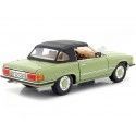 Cochesdememetal.es 1977 Mercedes-Benz 350 SL W107 Convertible fermé Caledonia Grun 1:18 Sun Star 4669