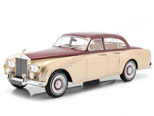 Carsdemetal.es 1963 Rolls-Royce Silver Cloud III Flying Spur Red-Gold 1:18 MC Grupo 18132
