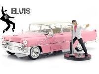 1955 Cadillac Fleetwood Series 60 "Elvis Presley" Rosa 1:24 Jada Toys 31007