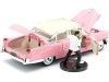 Cochesdemetal.es 1955 Cadillac Fleetwood Series 60 "Elvis Presley" Rosa 1:24 Jada Toys 31007
