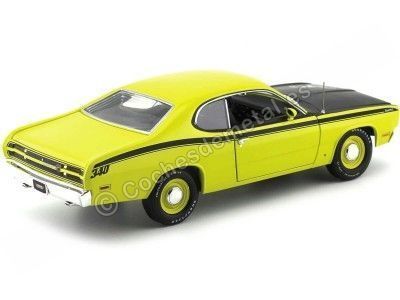 1971 Plymouth Duster 340 Hardtop Yellow 1:18 Auto World AMM1154 Cochesdemetal.es 2