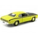 Cochesdemetal.es 1971 Plymouth Duster 340 Hardtop Yellow 1:18 Auto World AMM1154