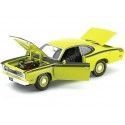 Cochesdemetal.es 1971 Plymouth Duster 340 Hardtop Yellow 1:18 Auto World AMM1154