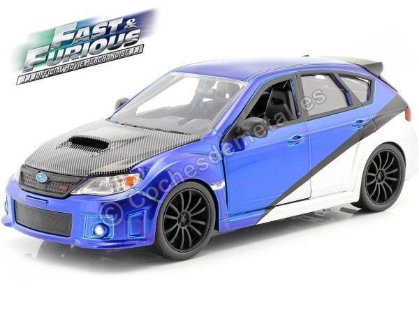 Cochesdemetal.es 2009 Subaru Impreza Sti "Fast & Furious" Azul-Plata 1:24 JADA TOYS 99514 253203026