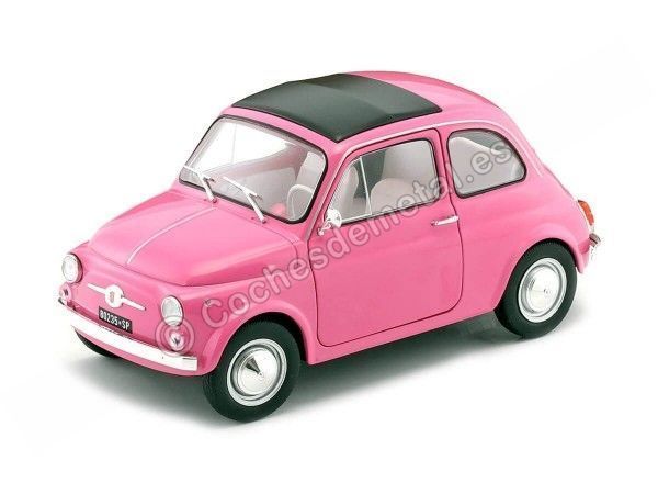 Carsdemetal.es 1968 fiat 500 l Pink 1:18 Solid S1801402