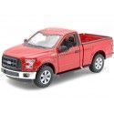 Cochesdemetal.es 2015 Ford F-150 Pickup de cabine régulière Rojo 1:24 Welly 24063