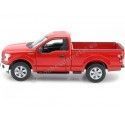 Cochesdemetal.es 2015 Ford F-150 Pickup de cabine régulière Rojo 1:24 Welly 24063