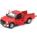 Cochesdemetal.es 2015 Ford F-150 Pickup de cabine régulière Rojo 1:24 Welly 24063