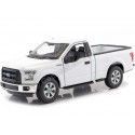 Cochesdemetal.es 2015 Ford F-150 Pickup de cabine régulière Blanco 1:24 Welly 24063