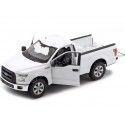 Cochesdemetal.es 2015 Ford F-150 Pickup de cabine régulière Blanco 1:24 Welly 24063