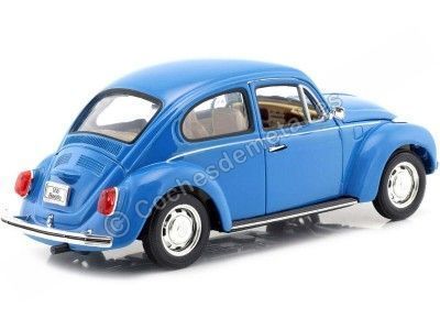 Cochesdemetal.es 1959 Volkswagen VW Kafer Hard Top Azul 1:24 Welly 22436 2