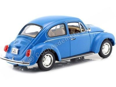1959 Volkswagen VW Kafer Hard Top Azul 1:24 Welly 22436 Cochesdemetal.es 2