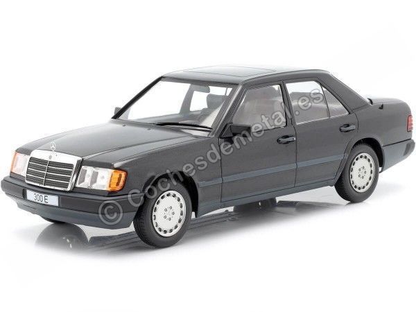 Cochesdemetal.es 1984 Mercedes-Benz 300E Limousine W124 Metallic Black 1:18 MC Group 18206