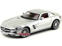 2010 Mercedes-Benz SLS AMG Gullwing Gris 1:18 Maisto 36196