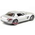 Cochesdemetal.es 2010 Mercedes-Benz SLS AMG Gullwing Gris 1:18 Maisto 31389