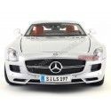 Cochesdemetal.es 2010 Mercedes-Benz SLS AMG Gullwing Gris 1:18 Maisto 31389