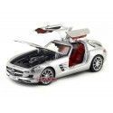 Cochesdemetal.es 2010 Mercedes-Benz SLS AMG Gullwing Gris 1:18 Maisto 31389